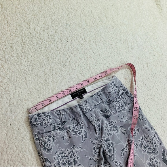 Banana republic Sloan gray floral ankle pants 0p - Picture 5 of 5